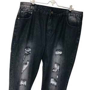 NWT Dant Bulun Mens Black Jeans Distressed Denim 40 x 30.5 NEW Streetwear Casual